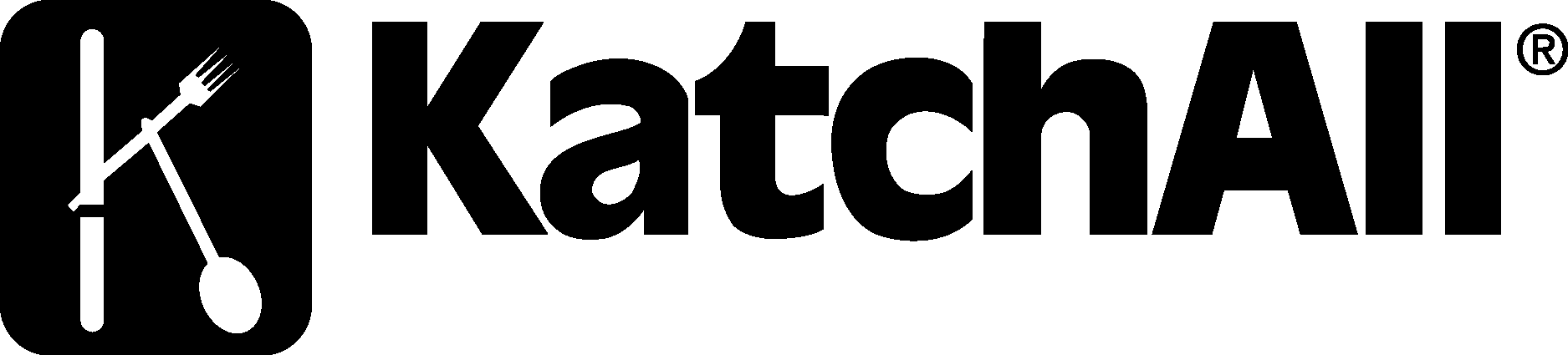 KatchAll Black Logo Vector Logo